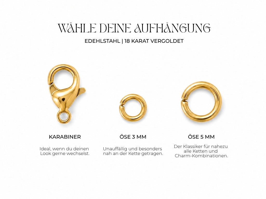 Collage Wunschaufhängung Charms gold BARLA