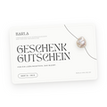 BARLA Geschenkgutschein für handgefertigte Schmuckunikate aus Vintage-Materialien, Wert 10 bis 100 €