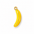 Banane-Charm Anhänger Gold – Gelbe Emaille-Banane