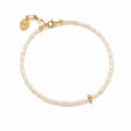 CHARM Süßwasserperlen Armband für ein Charm | Edelstahl 18K vergoldet