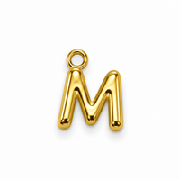 Buchstaben Anhänger Gold – Mini Initial Charm A bis Z | 18K vergoldet