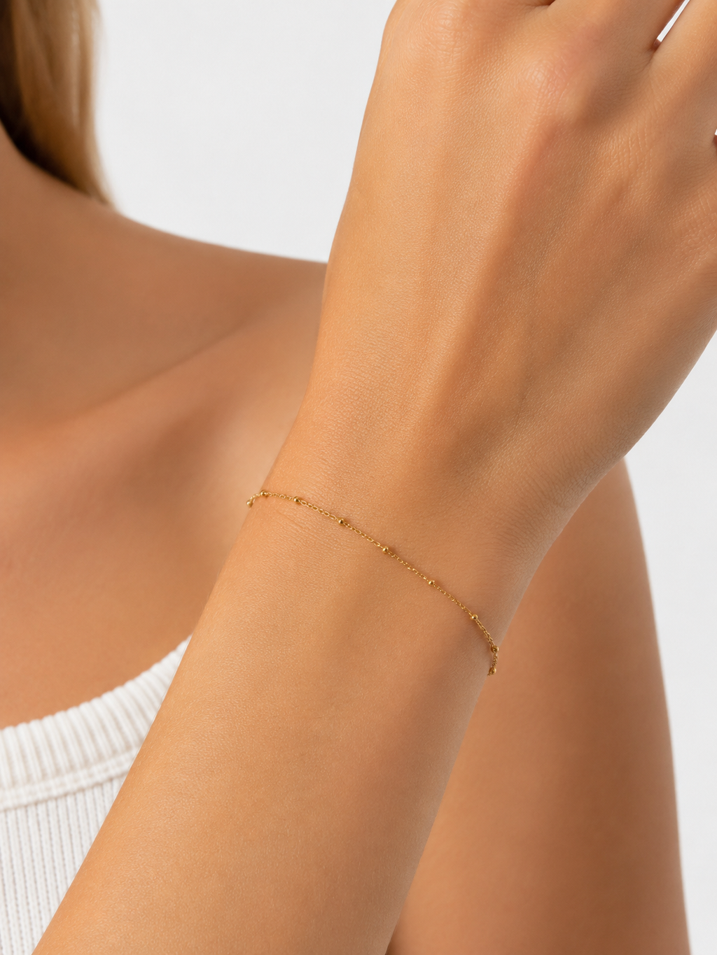 LIBRE DELICATE Gliederkette für Charms | Edelstahl 18K vergoldet