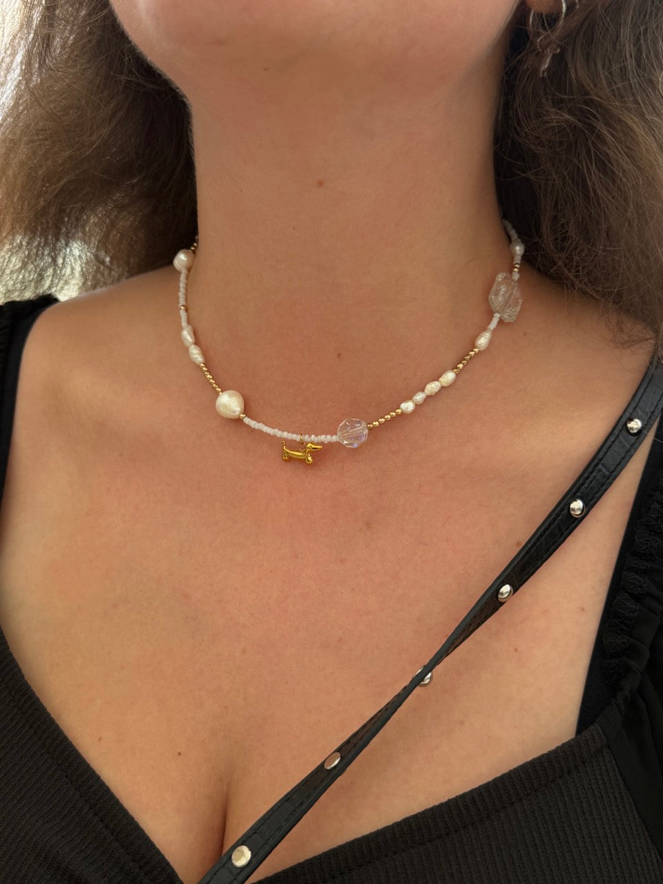 Dackel Anhänger Gold – Kleiner Hunde Charm | 18K vergoldet