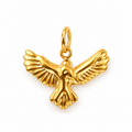 Adler-Charm Anhänger Gold – Adler mit Federdetail | 18K vergoldet