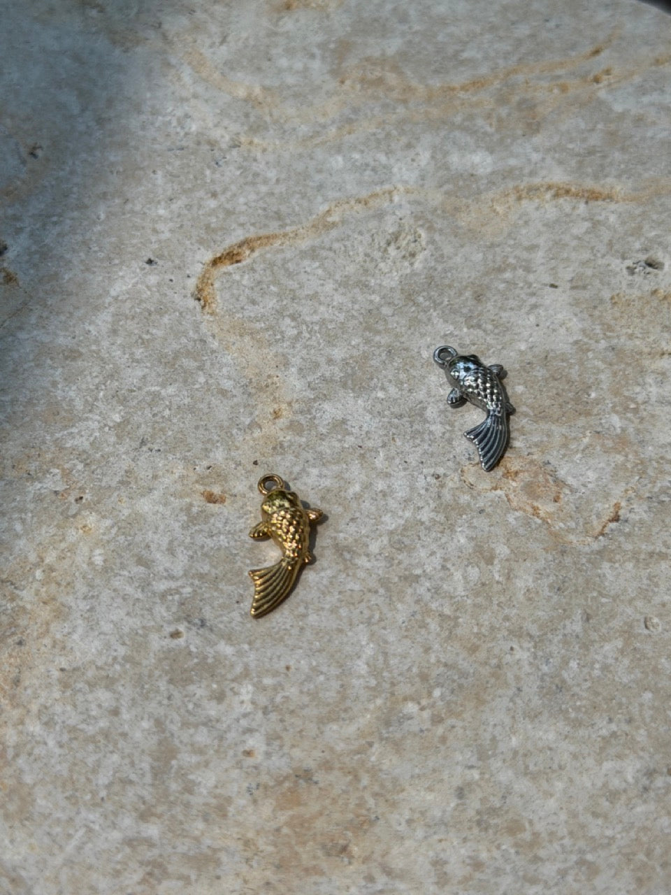 Goldfisch Anhänger 3D, Nahaufnahme