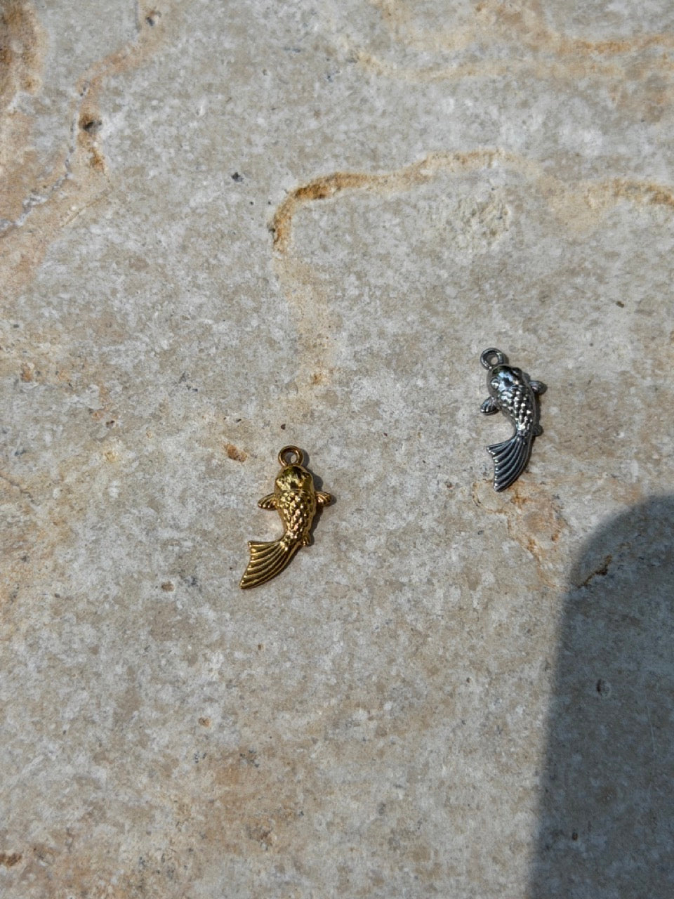 Goldfisch Anhänger 3D, Detailansicht der Schuppenstruktur