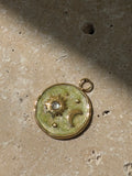Edelstahl Charm Galaxis mit Sonne & Mond | 18K vergoldet