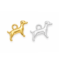 Hunde Anhänger – Kleiner Tier Charm | 18K Echtgold plattiert
