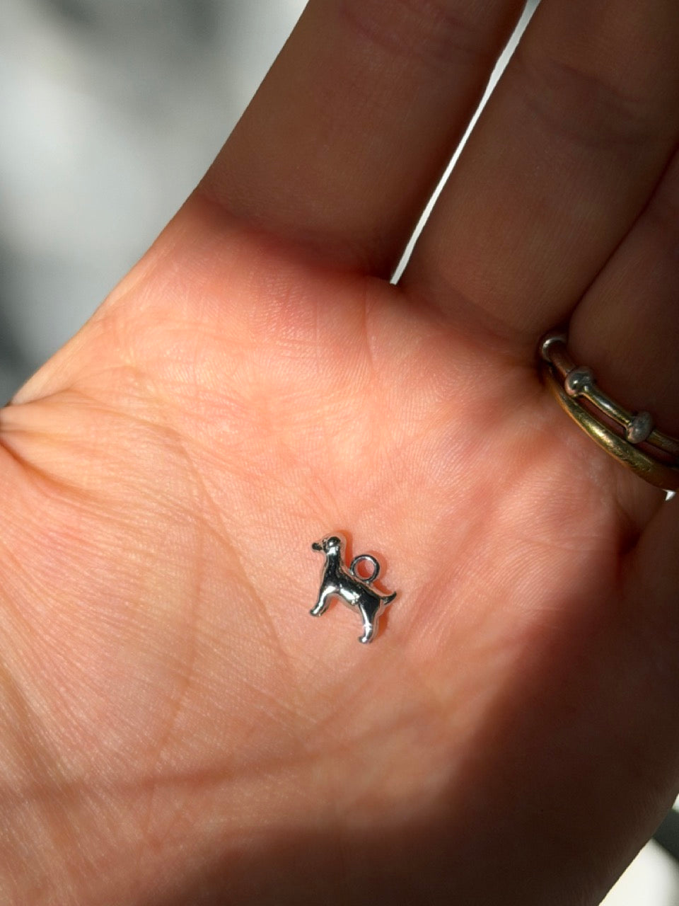 Hunde Anhänger – Kleiner Tier Charm | 18K Echtgold plattiert