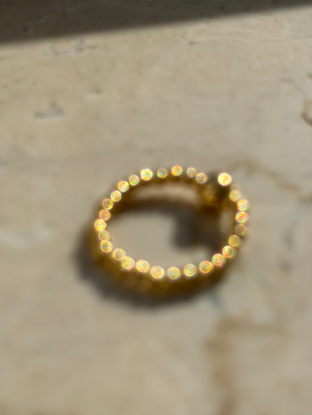 Libre Kugelring elastisch | Edelstahl 18K vergoldet