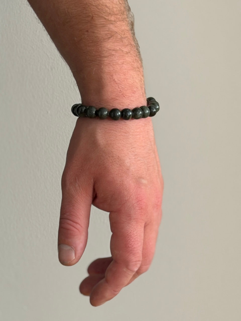 Jade Edelstein Armband „Verona“ – Unisex | 18K vergoldet