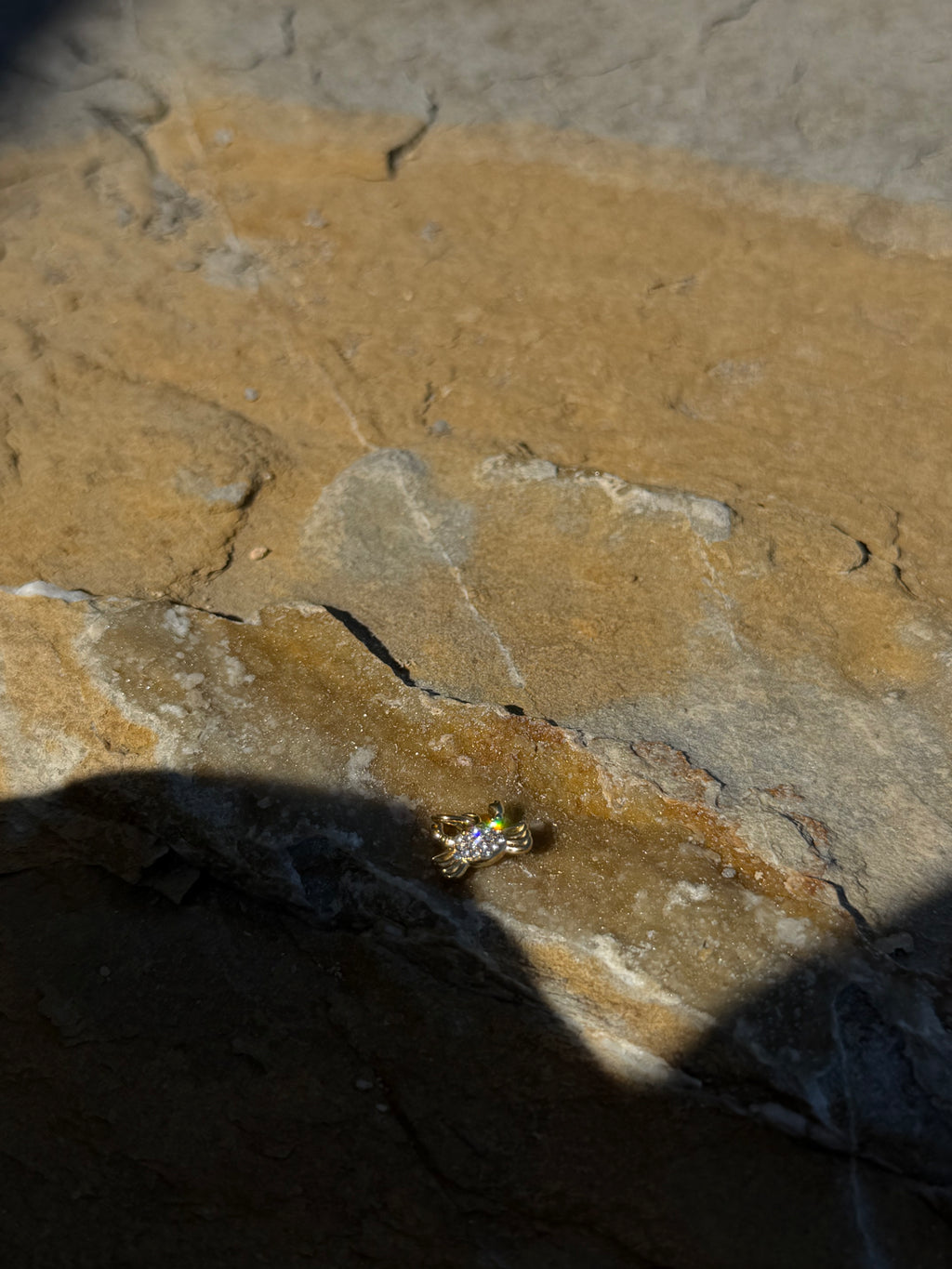 Kleine Krabbe-Charm mit Zirkonia | Edelstahl 18K vergoldet (Kopie)