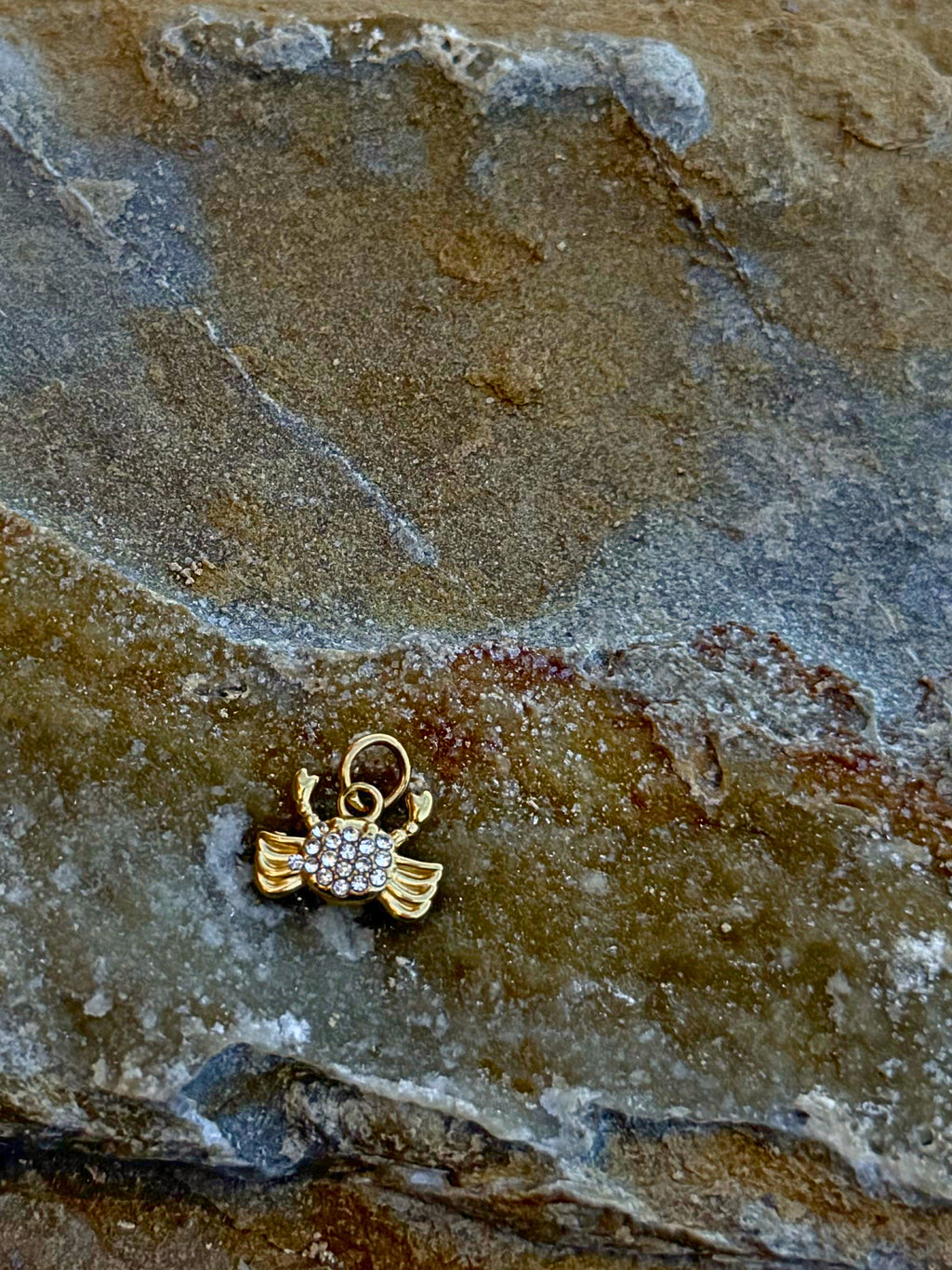 Kleine Krabbe-Charm mit Zirkonia | Edelstahl 18K vergoldet (Kopie)