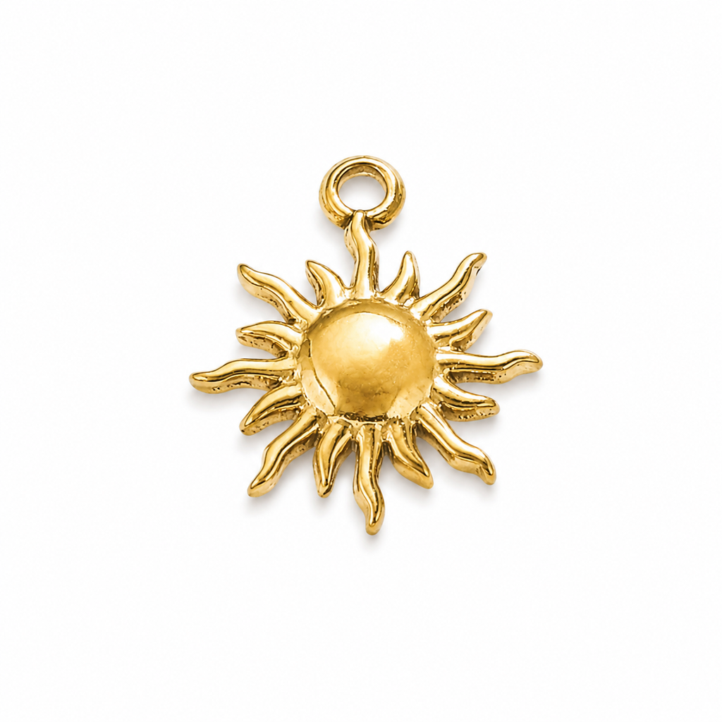 Kleine goldene Sonne Charm