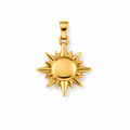 Kleine Sonne Anhänger Gold – Klassischer Charm | 18K vergoldet