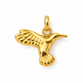 Kolibri-Charm Anhänger Gold – Kolibri im Flug