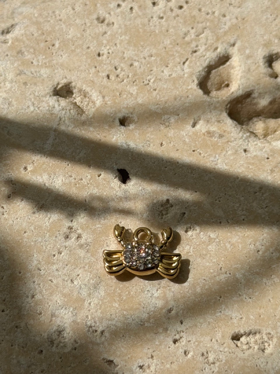Kleine Krabbe-Charm mit Zirkonia | Edelstahl 18K vergoldet (Kopie)