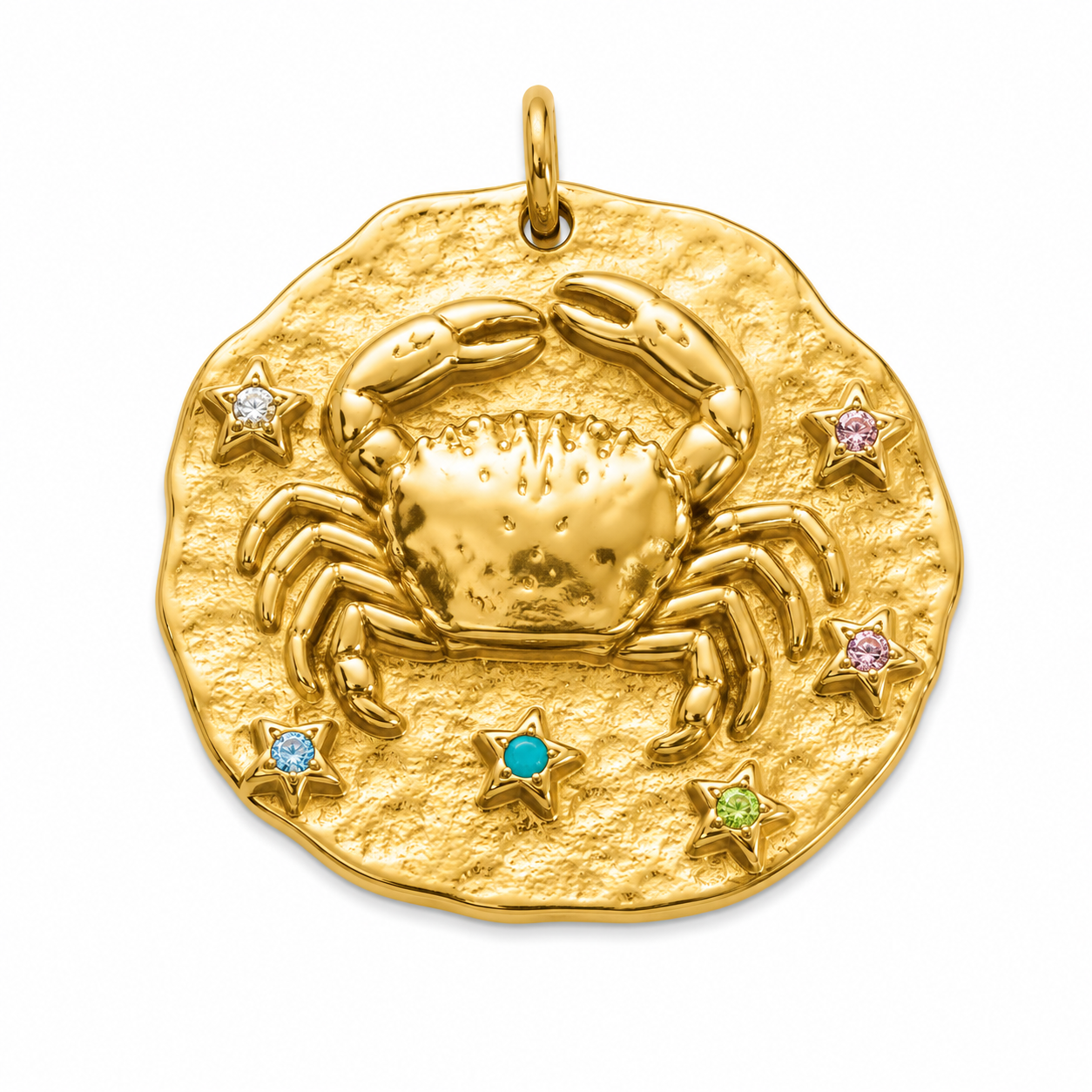 Sternzeichen Charm Krebs, 18K vergoldet, von BARLA