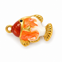 Kugelfisch Anhänger Gold – Maritimer Emaille Charm in 2 Farben | 18K vergoldet