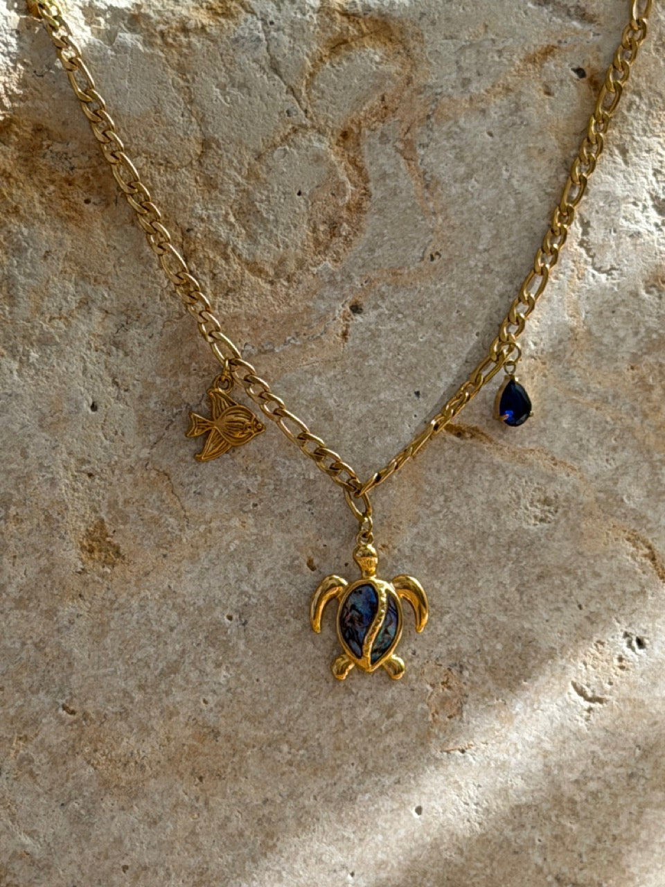 Fisch-Charm Gold mittelgroß – Maritimer Anhänger für Ketten & Armbänder | 18K vergoldet