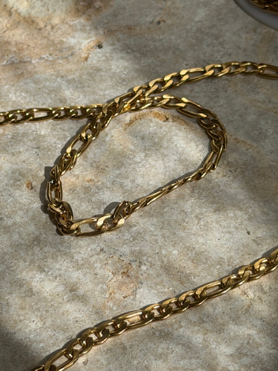LIBRE CURB XL Panzerkette für Charms | Edelstahl 18K vergoldet