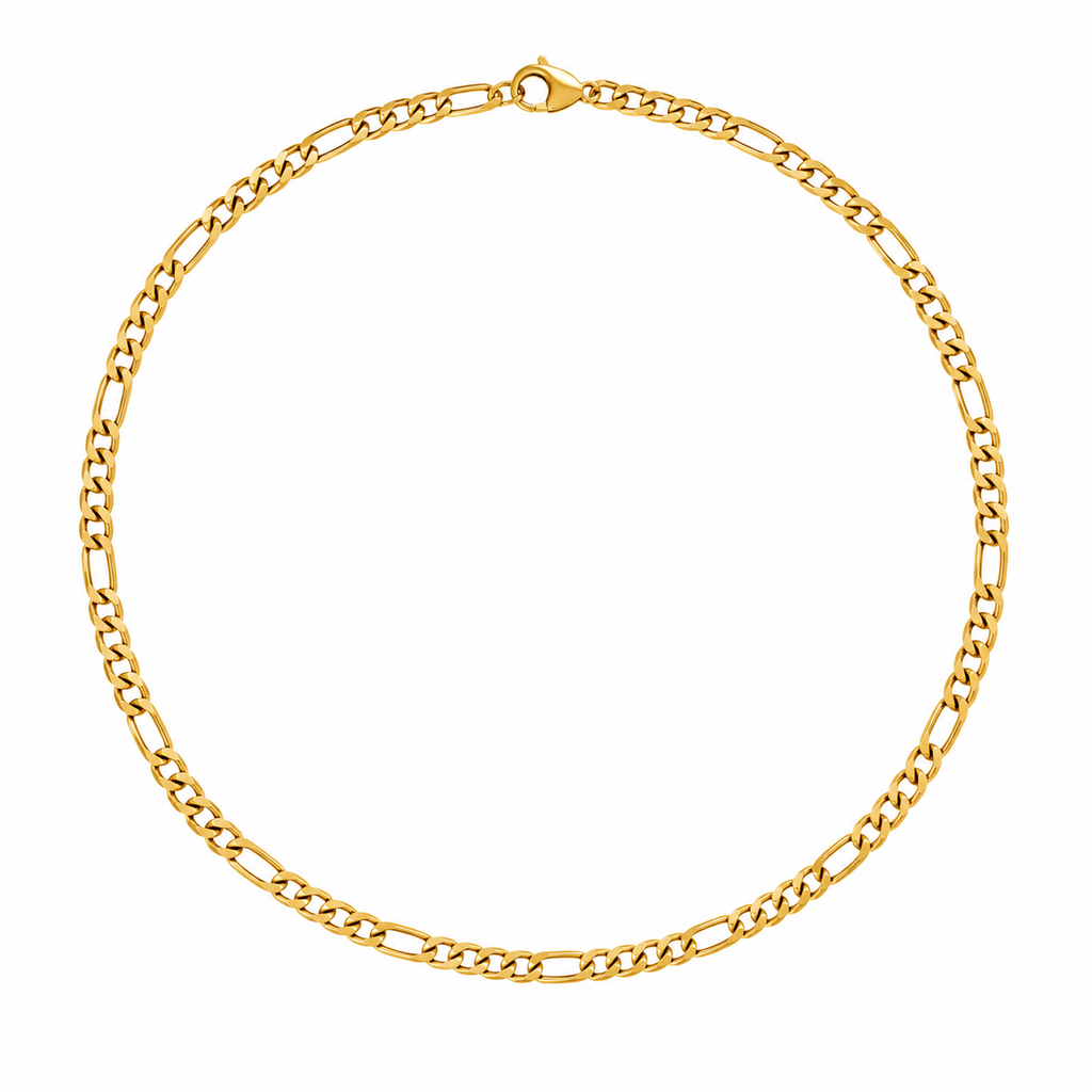 LIBRE CURB XL Panzerkette für Charms | Edelstahl 18K vergoldet