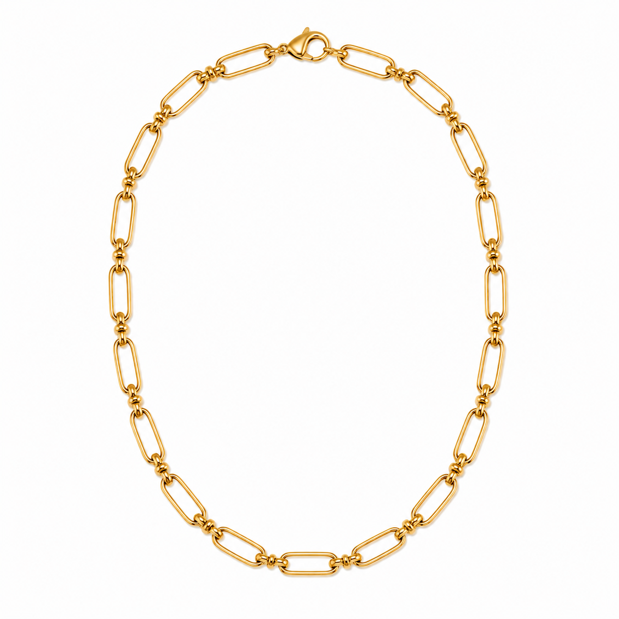 LIBRE POWER Gliederkette für Charms | Edelstahl 18K vergoldet