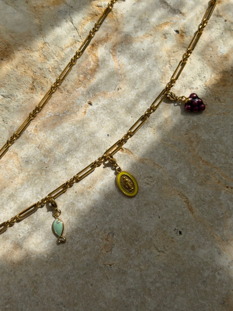 LIBRE STATEMENT Gliederkette für Charms | Edelstahl 18K vergoldet