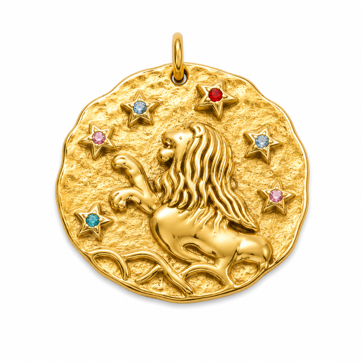 Sternzeichen Charm Löwe, 18K vergoldet, von BARLA