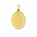 Maria von Guadalupe Amulett Anhänger, 18K vergoldet