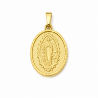 Maria von Guadalupe Amulett Gold – Großer Religiöser Anhänger | 18K vergoldet