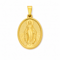 Maria im Licht Amulett Anhänger, 18K vergoldet