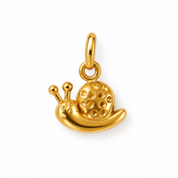 Schnecke-Charm Anhänger Gold – Mini Schnecke