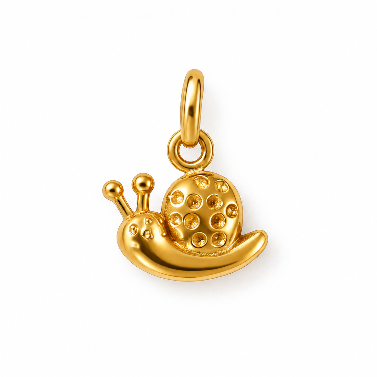 Schnecke-Charm Anhänger Gold – Mini Schnecke