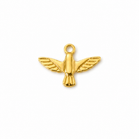 Mini Adler Anhänger Gold – Kleinster Vogel Charm | 18K vergoldet