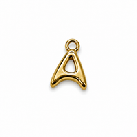 Buchstaben Anhänger Gold – Mini Initial Charm A bis Z | 18K vergoldet