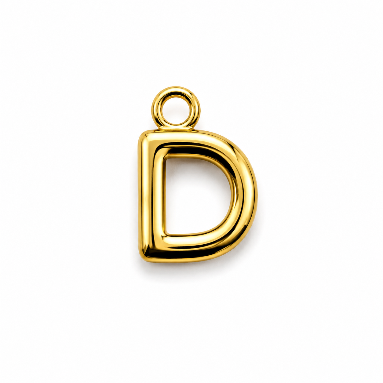 Buchstaben Anhänger Gold – Mini Initial Charm A bis Z | 18K vergoldet