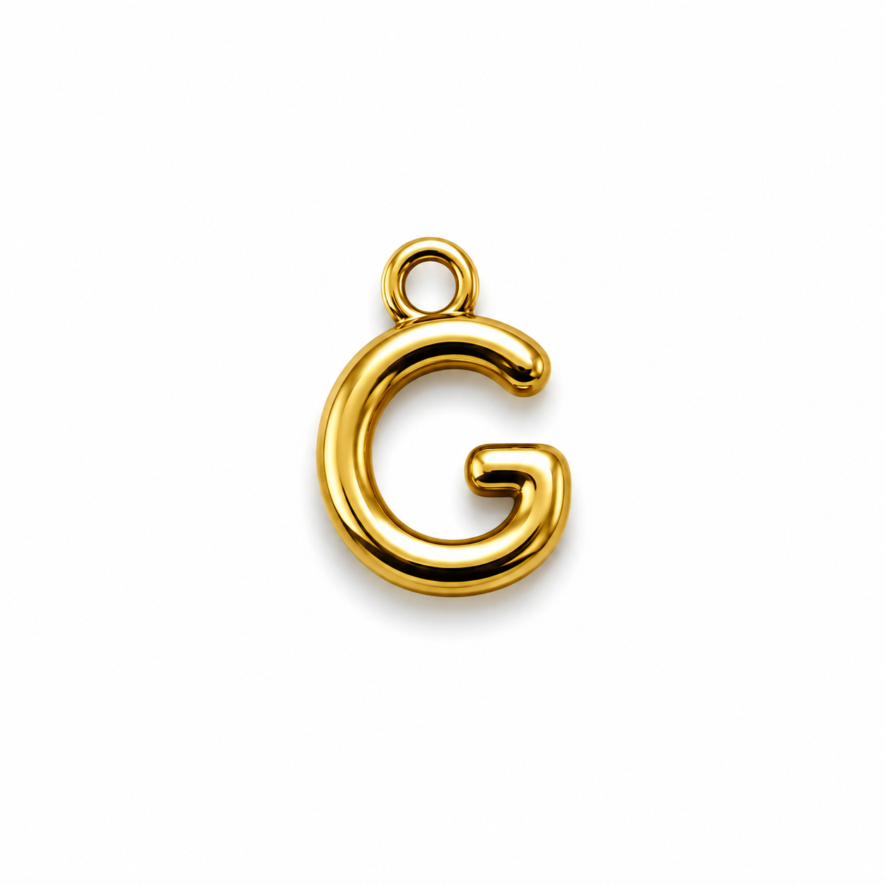 Buchstaben Anhänger Gold – Mini Initial Charm A bis Z | 18K vergoldet