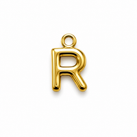 Buchstaben Anhänger Gold – Mini Initial Charm A bis Z | 18K vergoldet