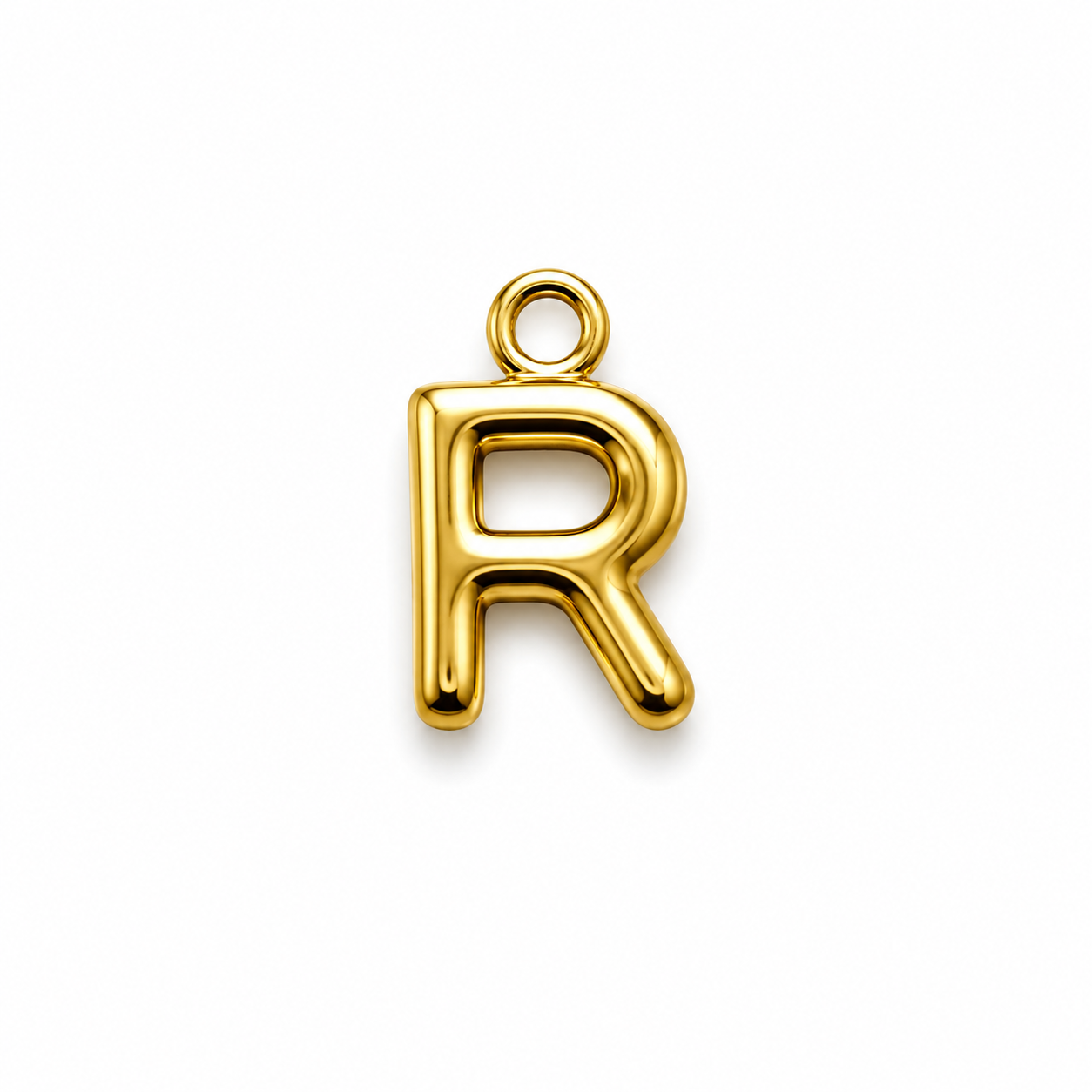 Buchstaben Anhänger Gold – Mini Initial Charm A bis Z | 18K vergoldet
