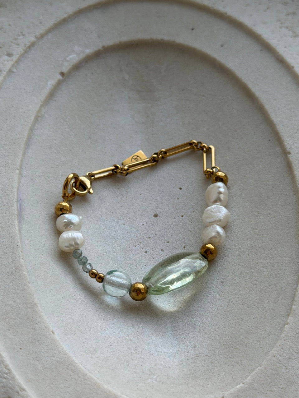 Mint Glacé Armband mit grünem Amethyst (Prasiolith) – Produktfoto 1
