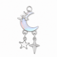 Mond & Sterne Anhänger Silber – Mystischer Astro Charm | Edelstahl