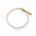 Süßwasserperlen Armband PURE Gold – Personalisierbar in Länge, Farbe & Verschluss