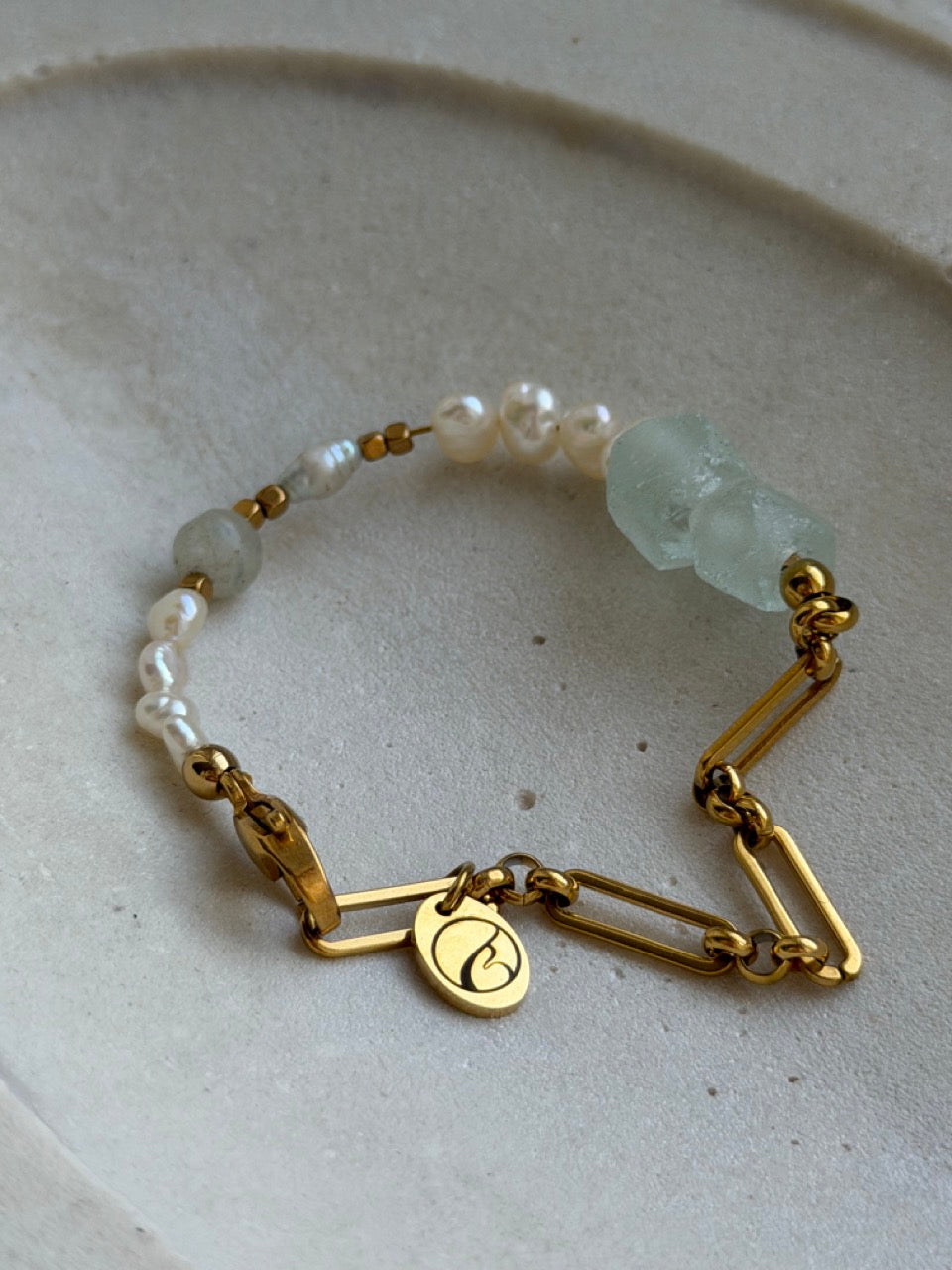 Prasiolite Muse Armband mit Prasiolith-Rohsteinen – Produktfoto 1