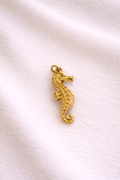 Seepferdchen-Charm | Edelstahl 18K Gold plattiert