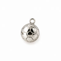 Fußball-Charm Anhänger Silber – Mini Fußball