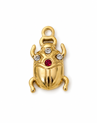Skarabäus Anhänger Gold – Zirkonia Charm | 18K vergoldet