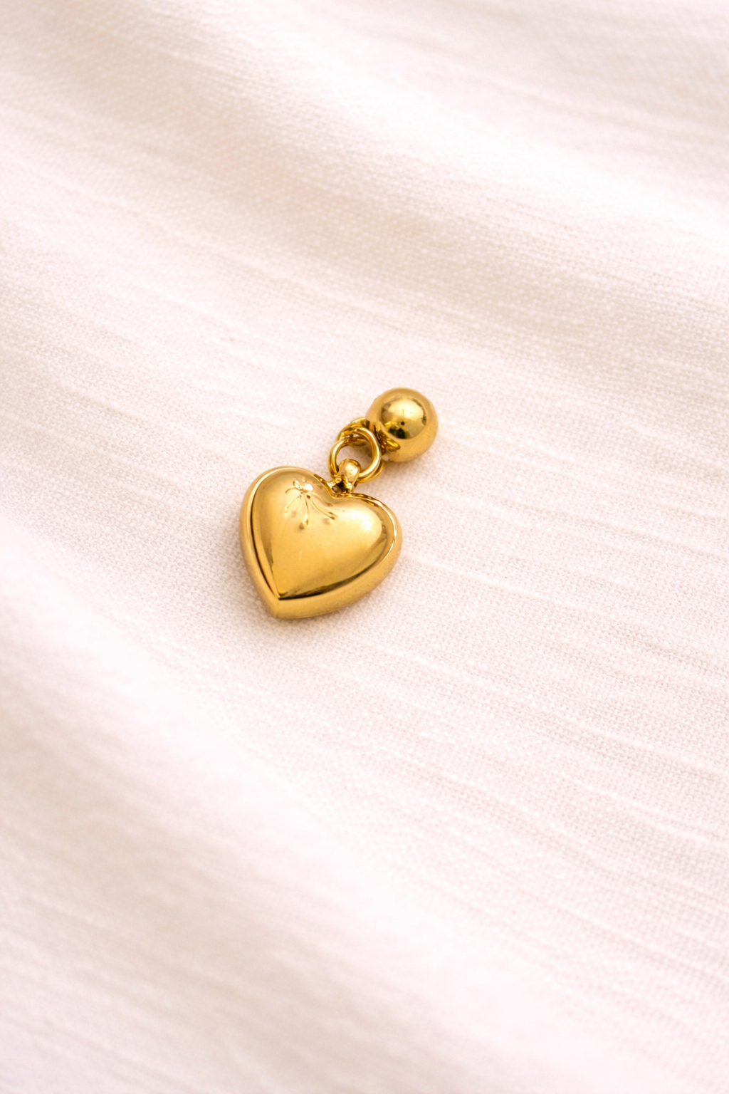 Herz Slider-Charm | 18K vergoldet