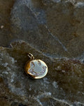 Smiley-Charm mit Strass | Edelstahl 18K vergoldet