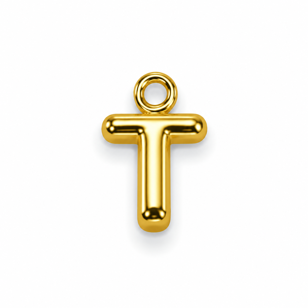 Buchstaben Anhänger Gold – Mini Initial Charm A bis Z | 18K vergoldet